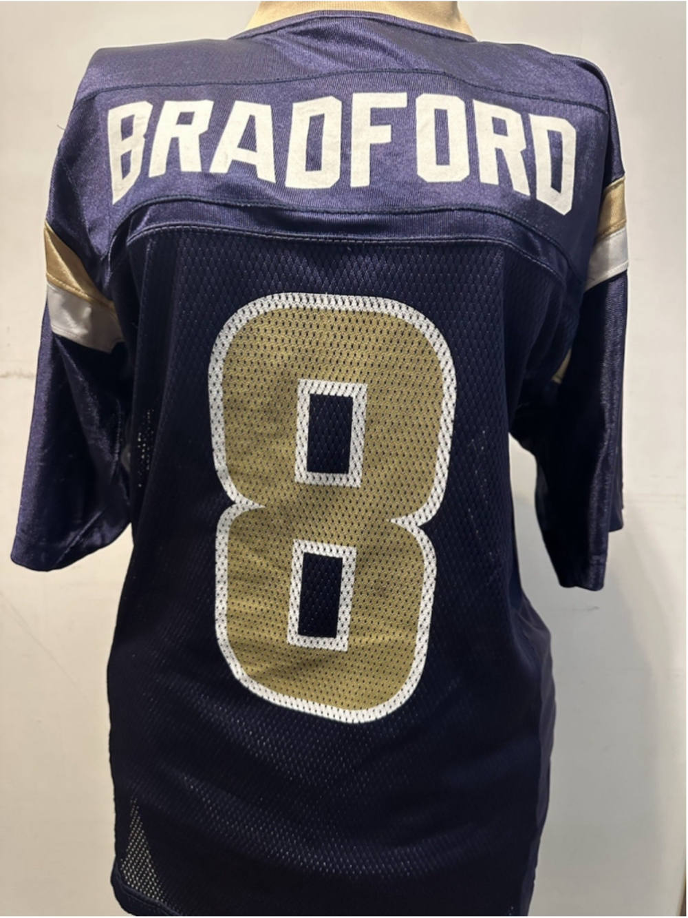 Vintage Sam Bradford 8 St. Louis Rams NFL Reebok Football Jersey Mens Small Blue